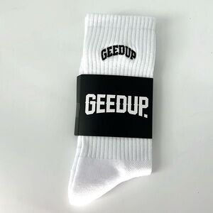 Geedup NWT men’s OS crew White Socks